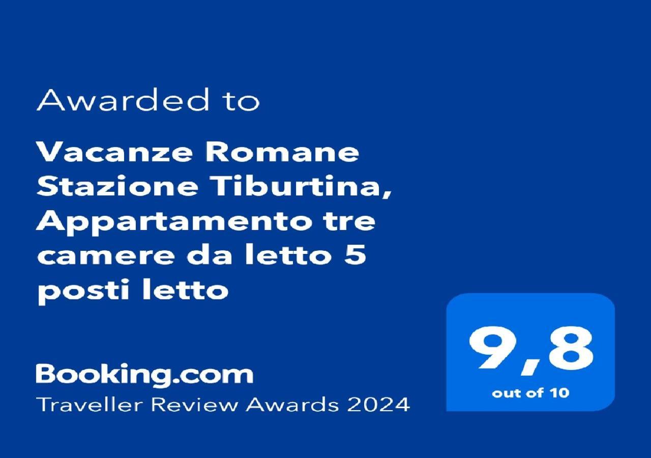 "Vacanze Romane" Stazione Tiburtina, Appartamento Tre Camere Da Letto 5 Posti Letto Luaran gambar